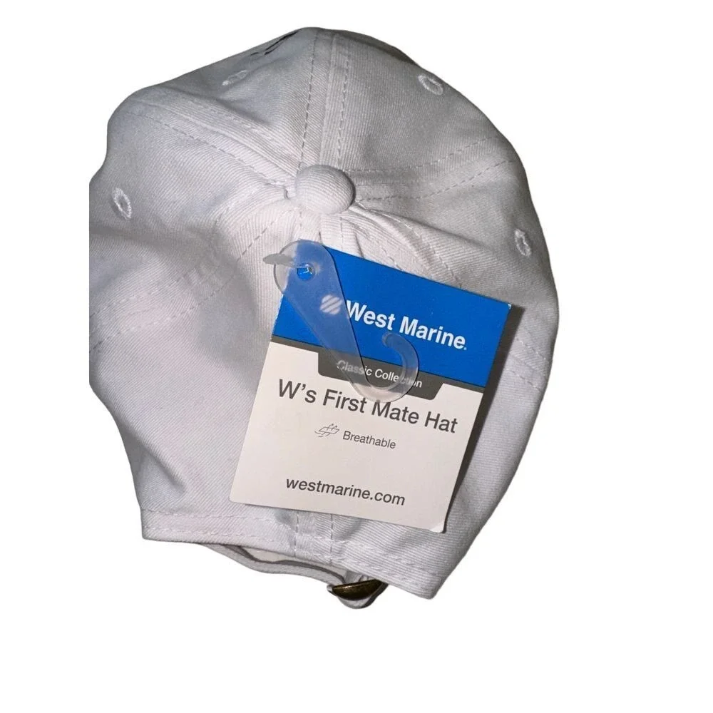 WEST MARINE Women's‎ First Mate Hat White adjustable NWT